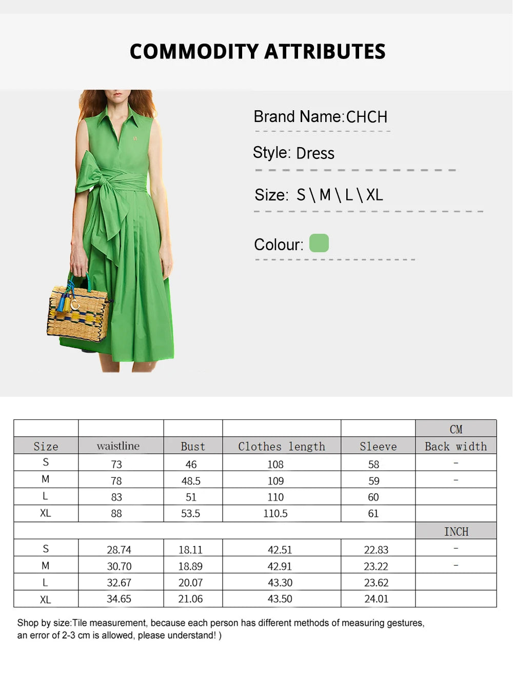 CHCH Damen Kleid Sommer Strandparty