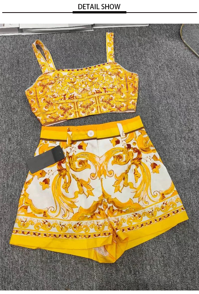 Boho Dolce Shorts set