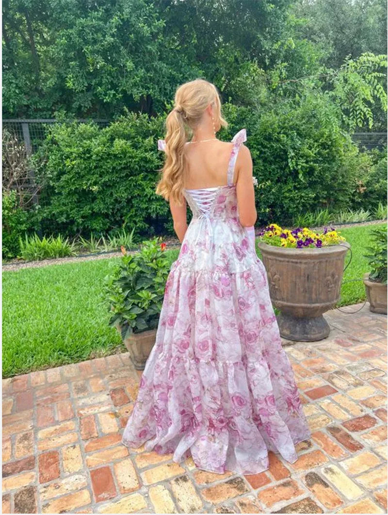 Long Dress Lady Elegant French