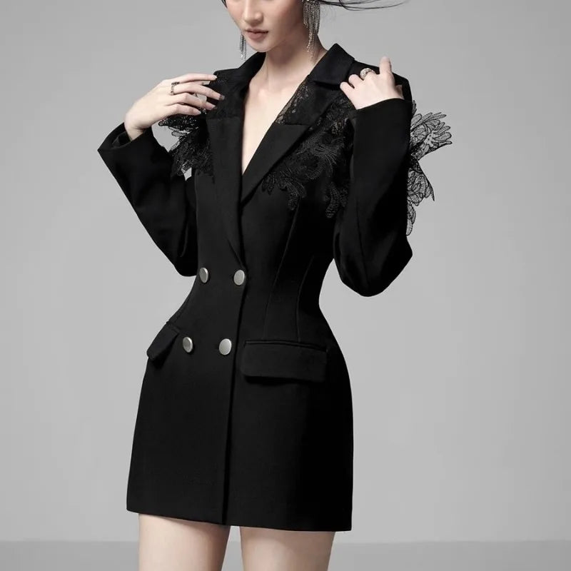 3D Splicing Stand Out Blazer Premium