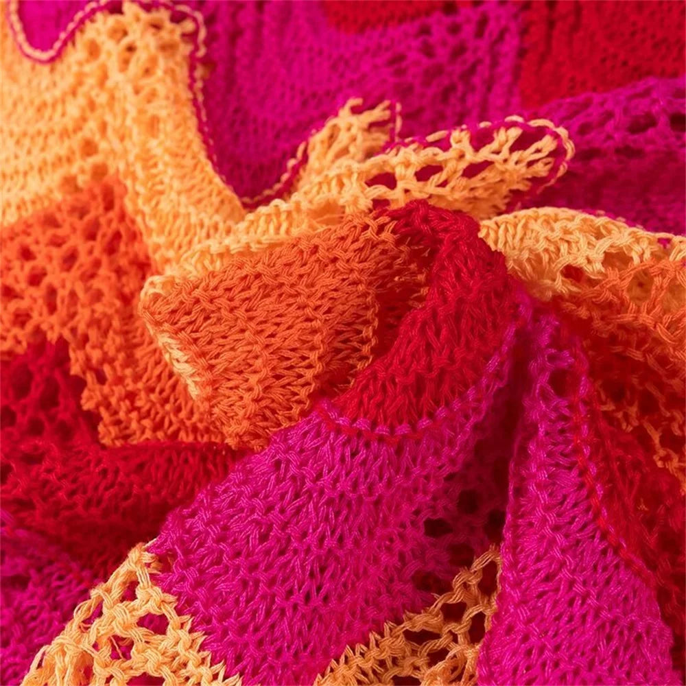 Knit Zigzag set Bright
