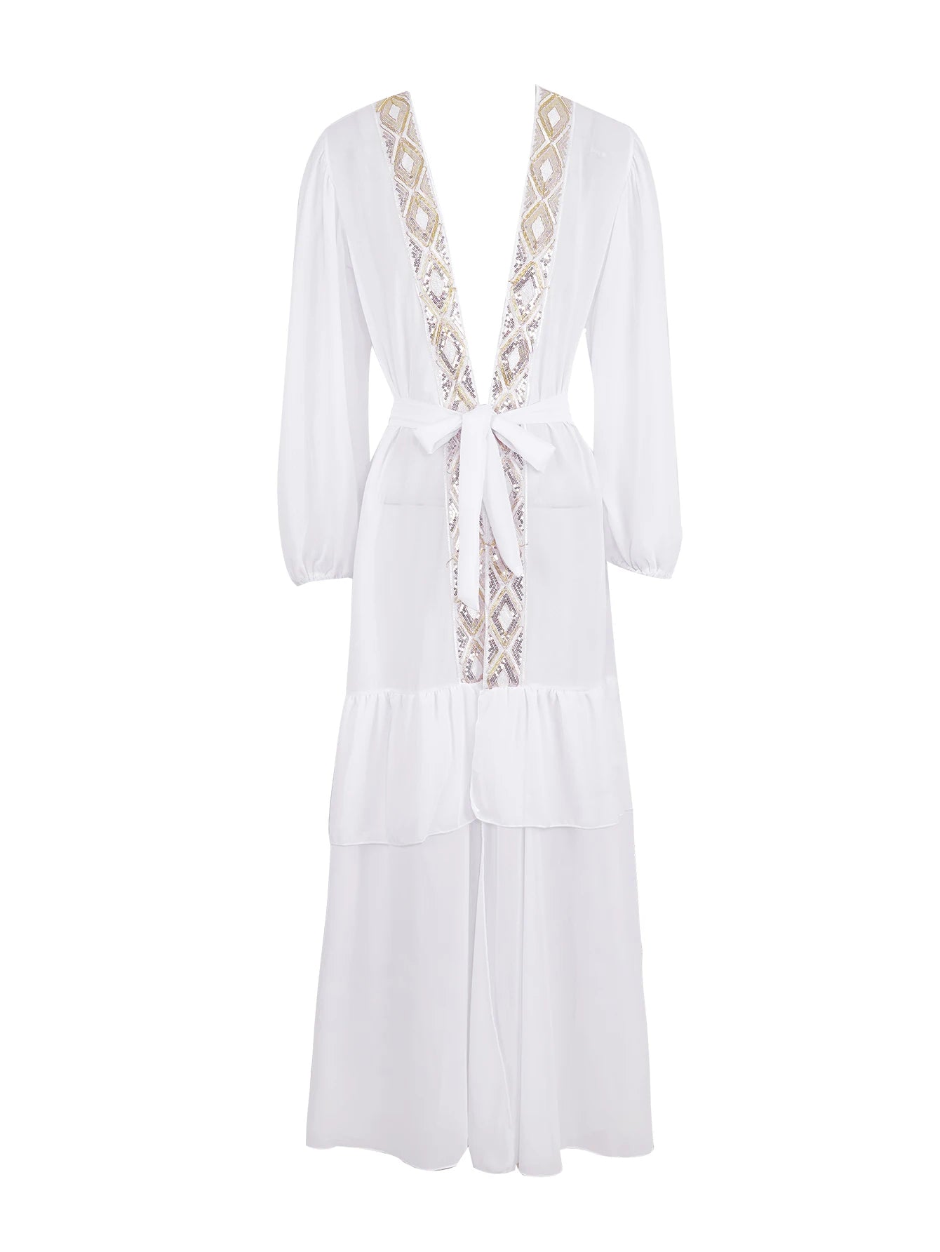 Nouveaux cache-maillots de plage pour femmes, sarong blanc