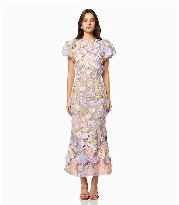 Flower Embroidered