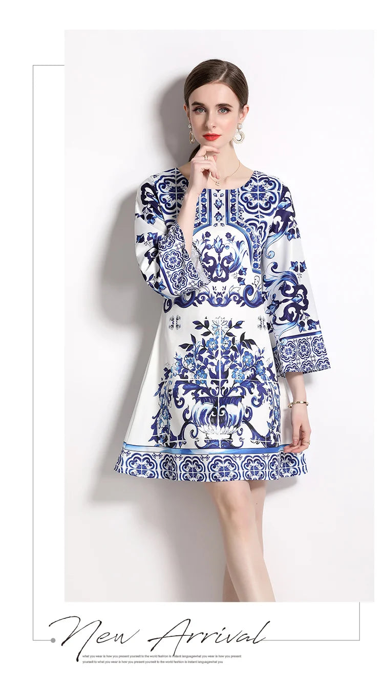 Vintage Posh Porcelain Pattern Dolce Dress
