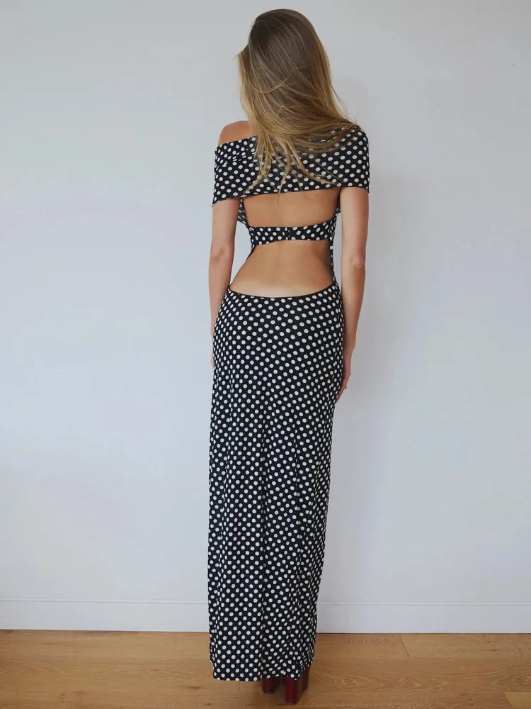 Dreamy Backless Polka Dots