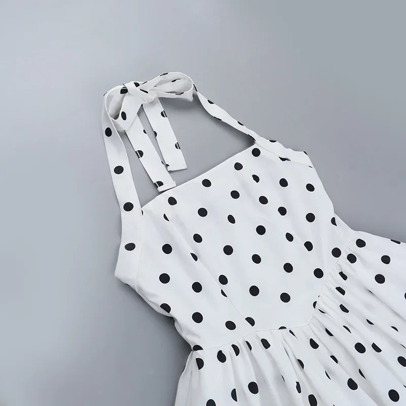 1 Polka Dot Corset Mini Dress
