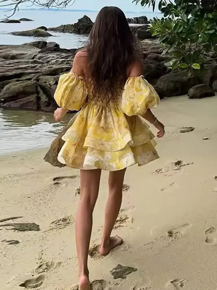 1 Luxury Off Shoulder Ruffle dress