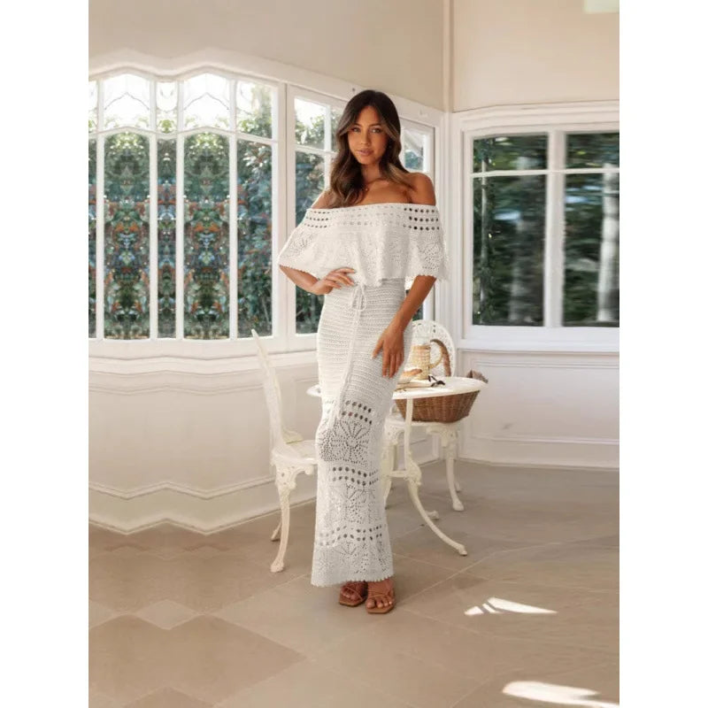 Lace net Off shoulder Dress