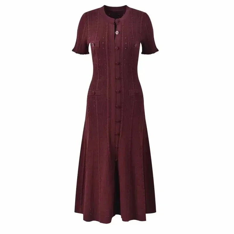 French Elegant Knitted Dress