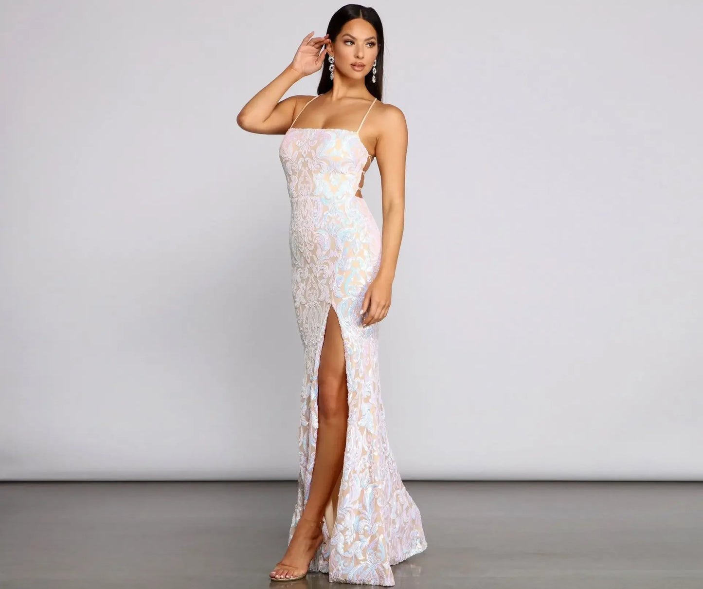Glitter Sexy Gown Dress