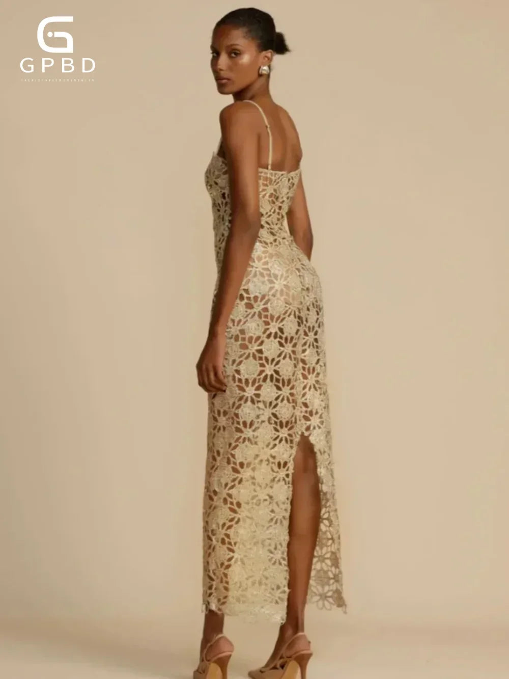Golden sparkly Embroidered