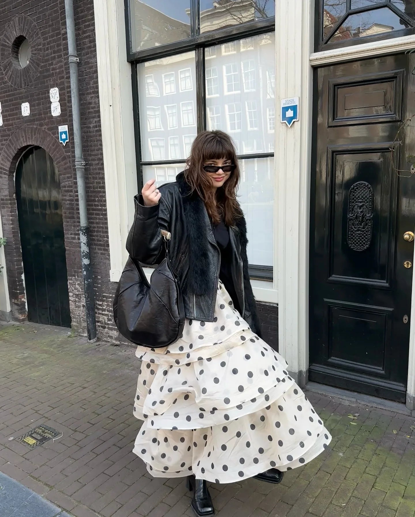 1 Polka Dot Layered Ruffles Set