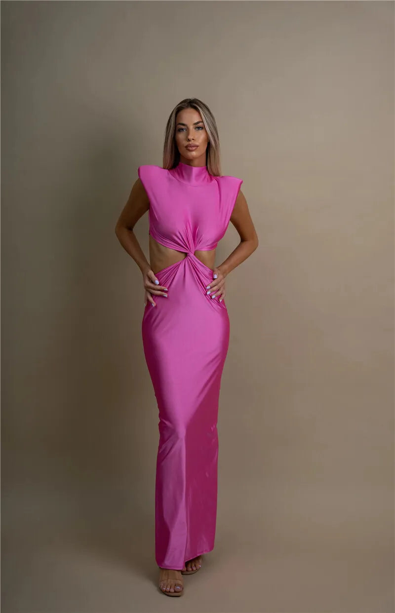 twisted cut out dress