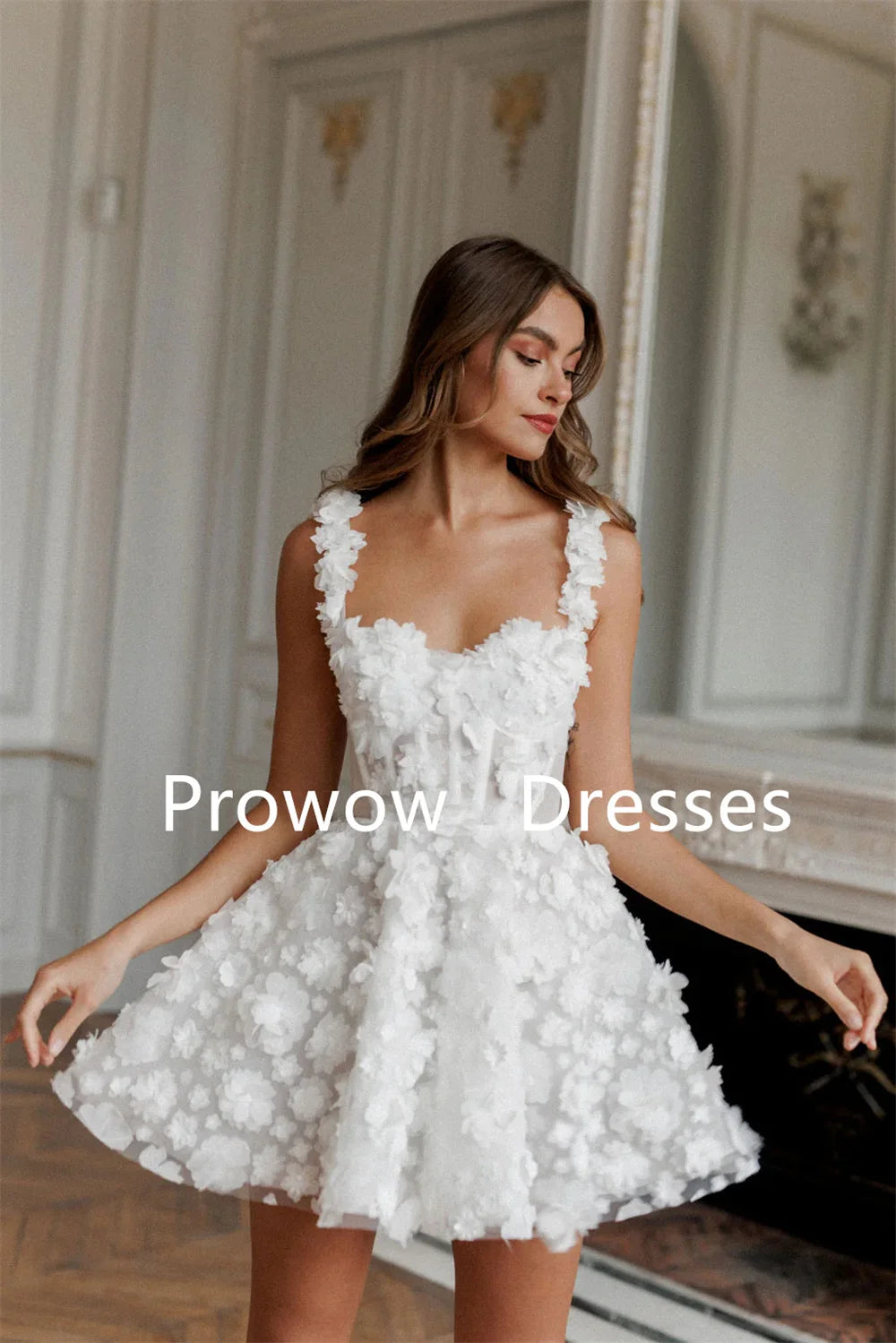 Exquisite Ivory Lace Doll Dress