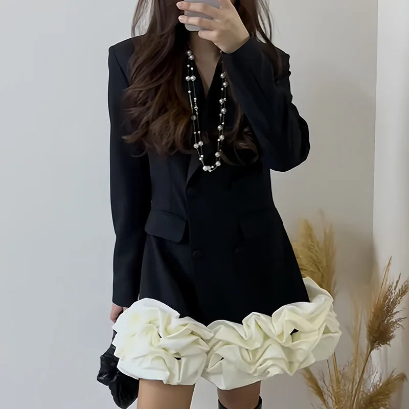 Blazerkleid 3D Blume
