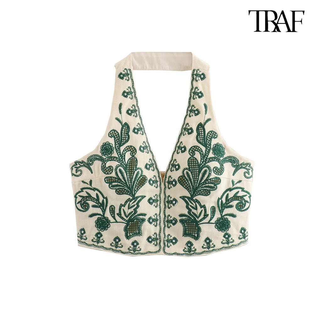 Backless V-Neck set