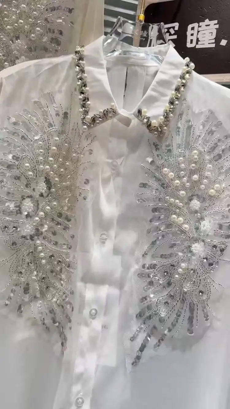 Luxury Embellished Shirt - The Royals Collection