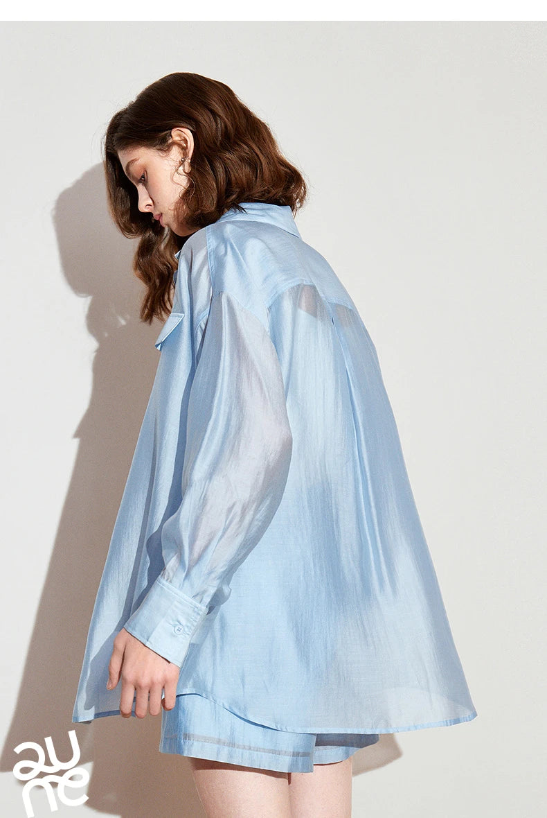 Lightweight silk blouse