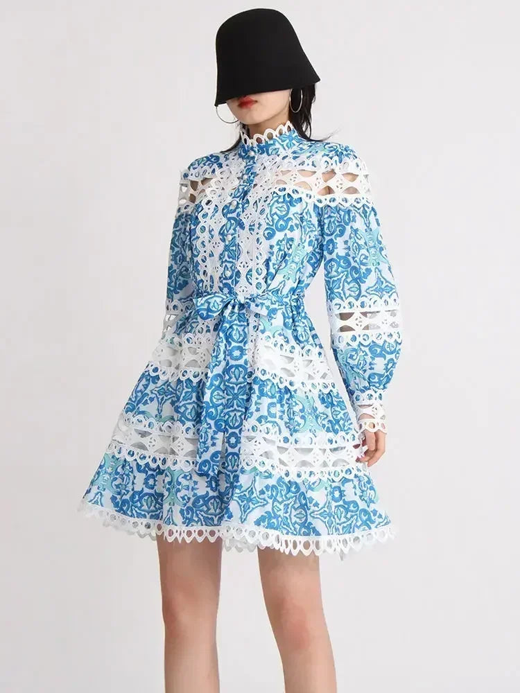 Vintage Court Style Lace Dress