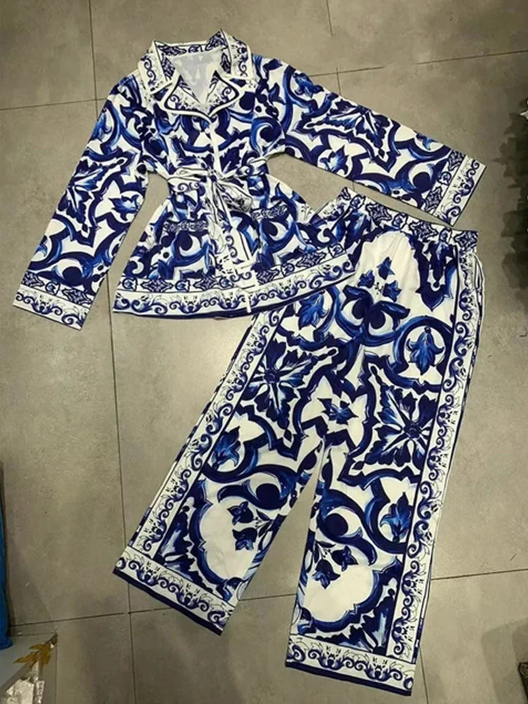 Purple Dolce Retro geometric Set SS25