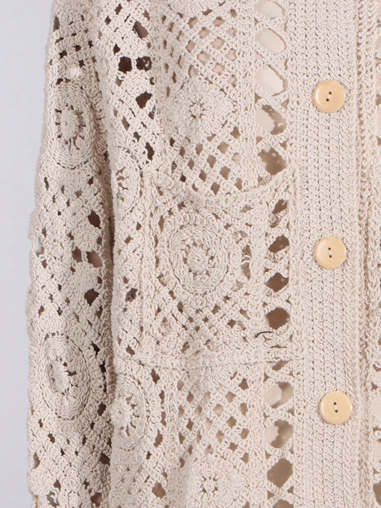Loose Lace Crochet Shirt