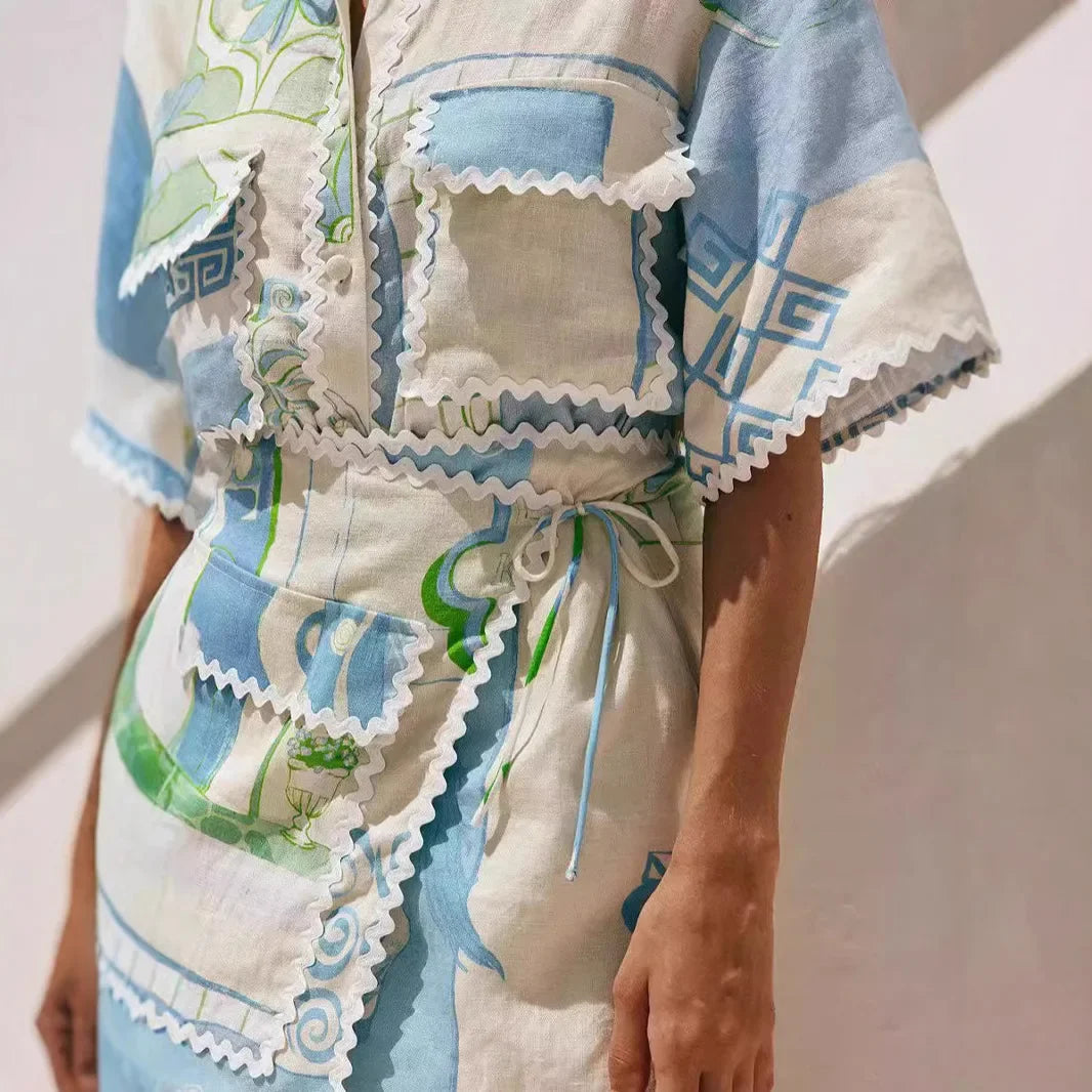 Greece Skorts shorts Set