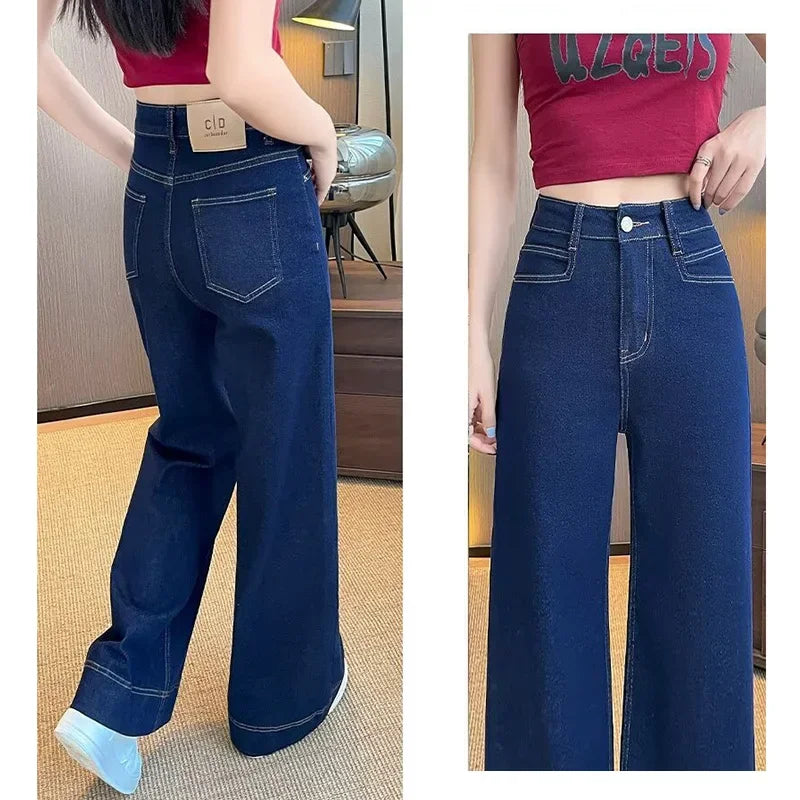 Lässige Jeans mit weitem Bein