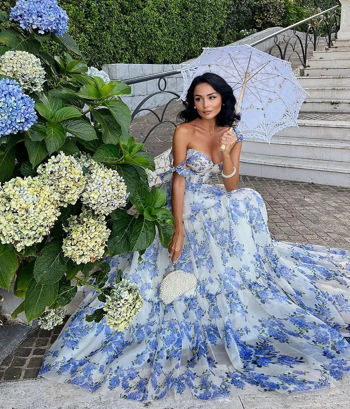 Long Dress Lady Elegant French