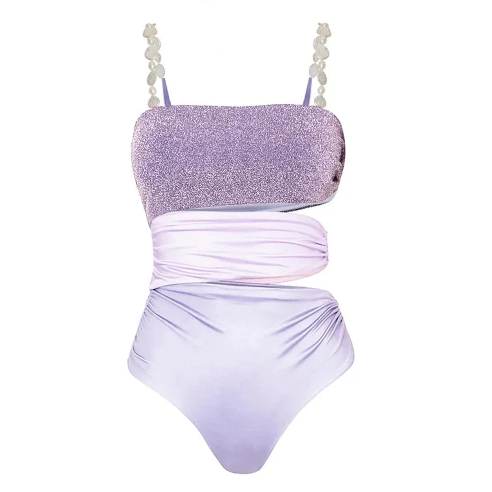 Elegant Cut Out Smimsuit and Coverup