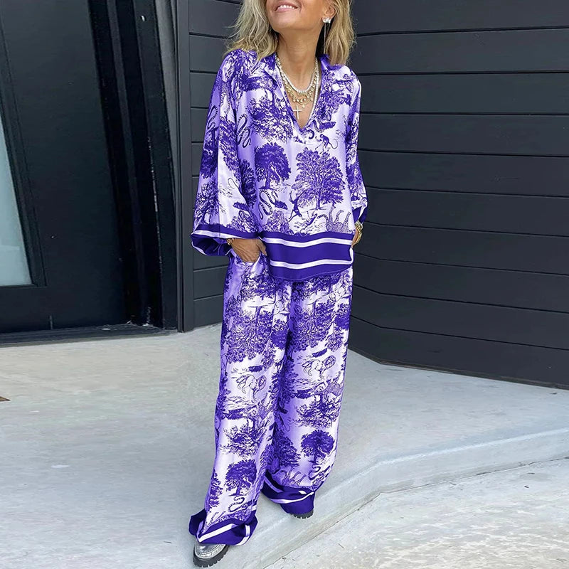 Vintage Luxury Loose Pant set