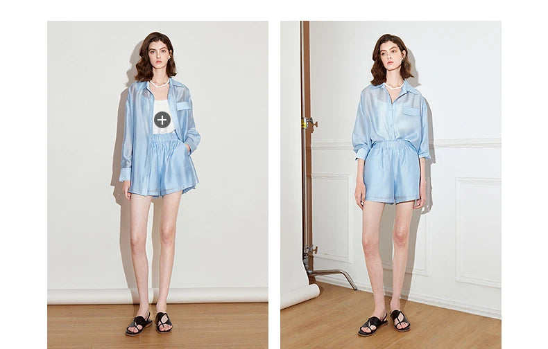 Lightweight silk blouse