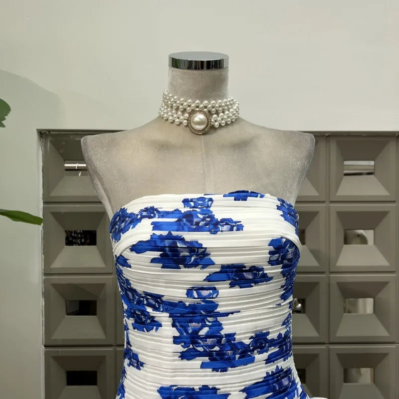 Backless bottom flower Birthday Dress