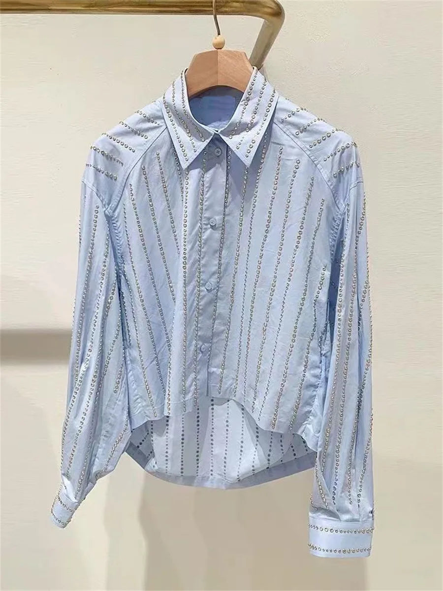 Blue Diamond Striped