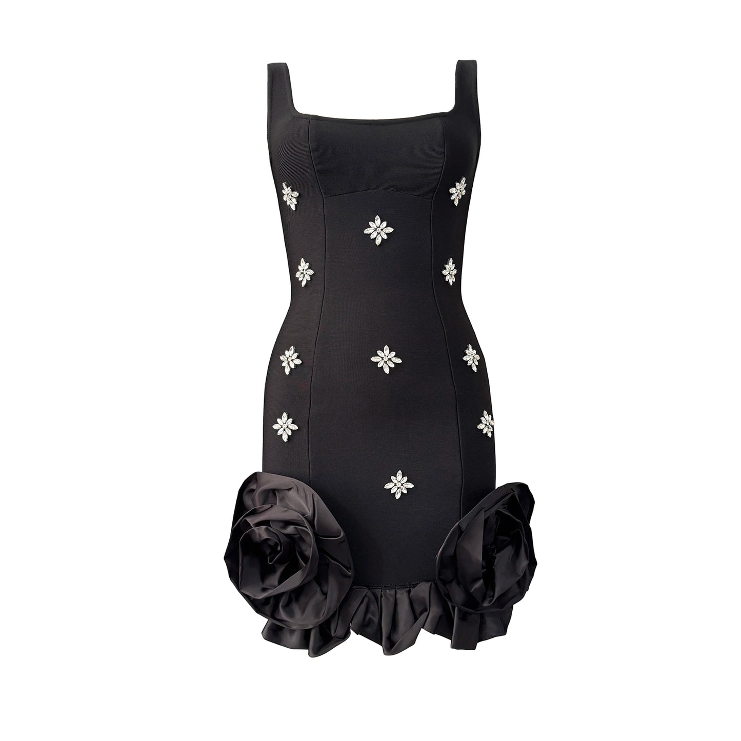 Ruffles Bandage Dress Club Party Mini Dresses