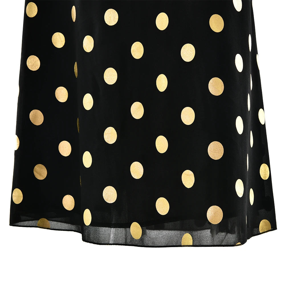 Polka Dot Halter Dress – Vacation-Ready Elegance