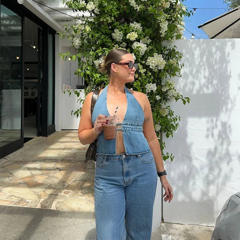 Denim Top Brand Mini