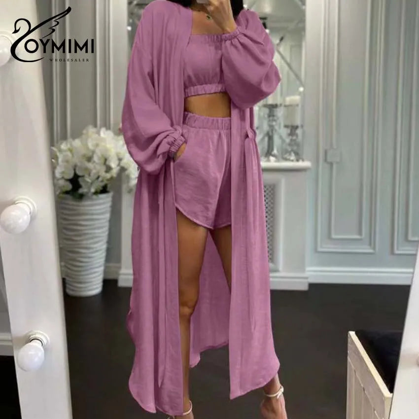 3 Piece Sets Woman Outfit Elegant