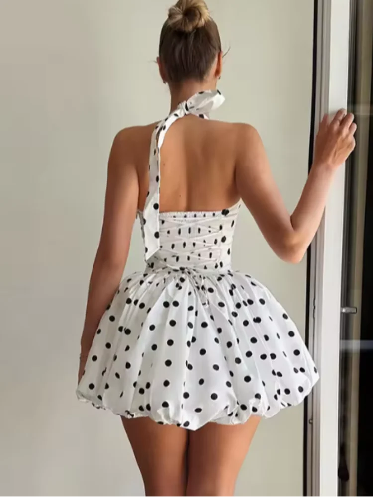 High trending Polka Dot Corset Mini Dress
