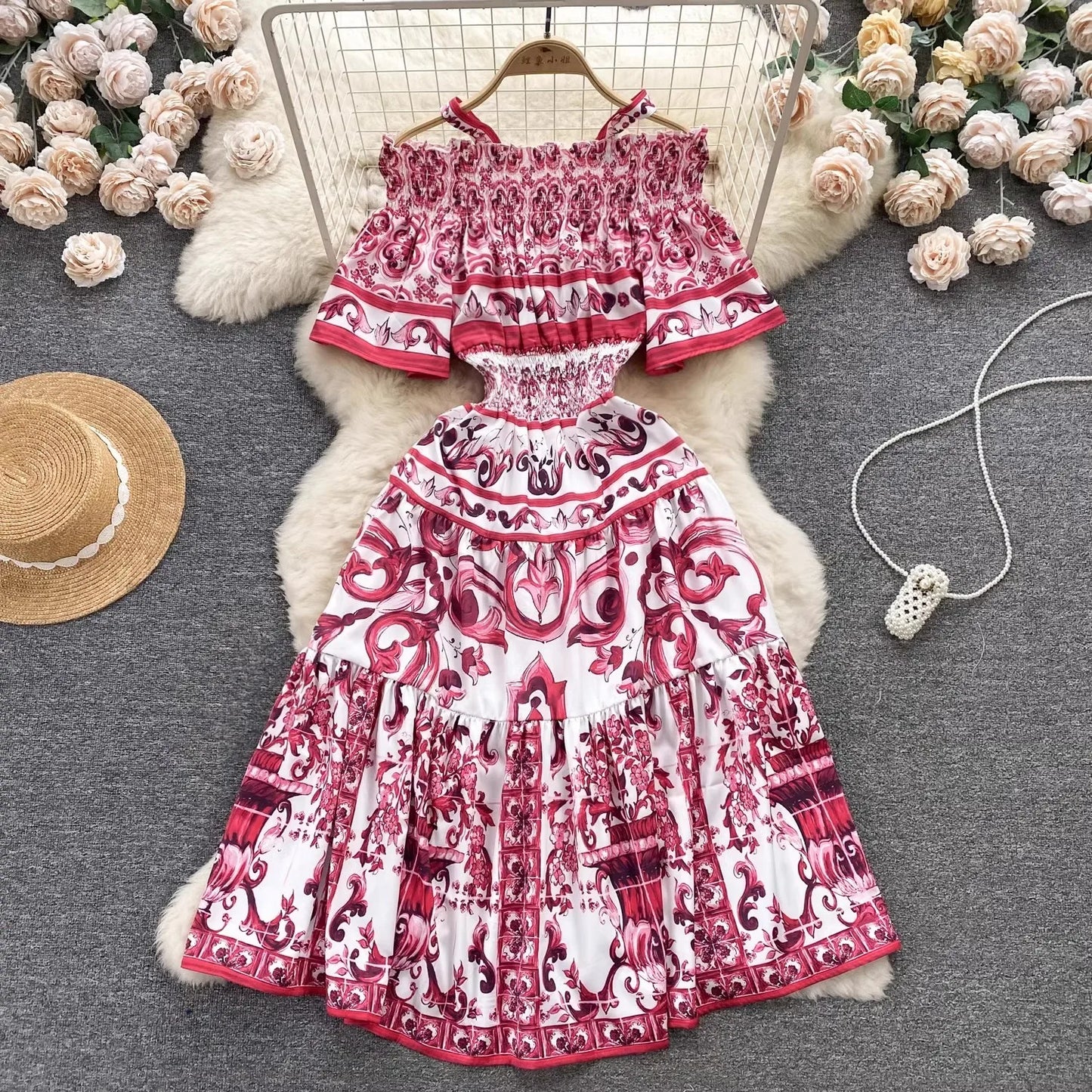 Porcelain Majolica Print MIdi
