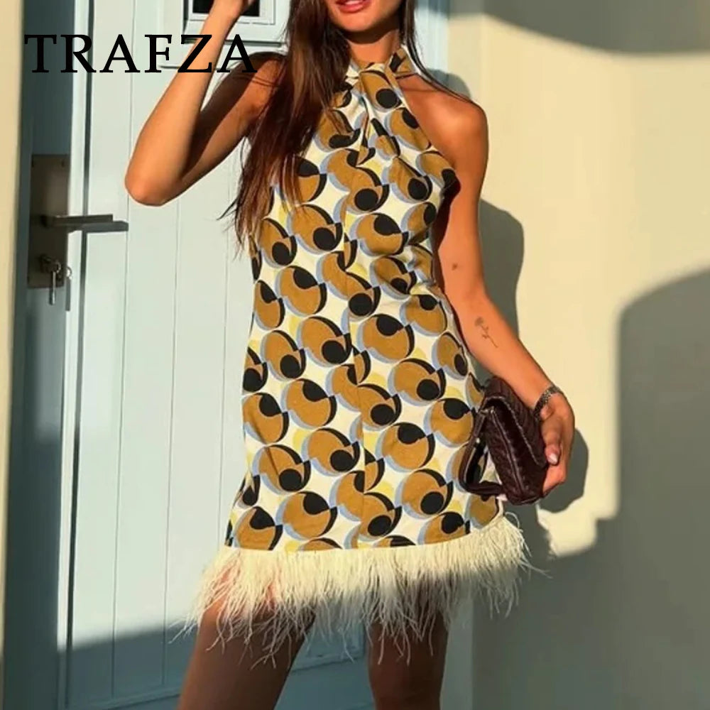 Panache Geometric Celebrity Feather piece