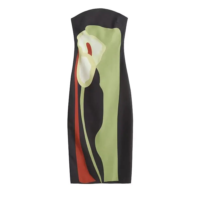 Long blackless Dress Off Shoulder Silk