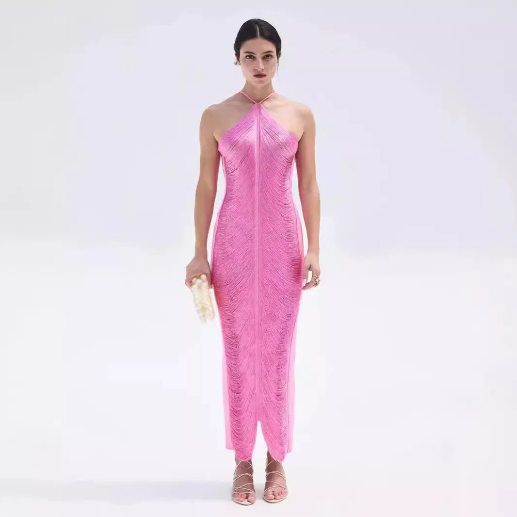 Sexy Silk Tassel Sirens Dress