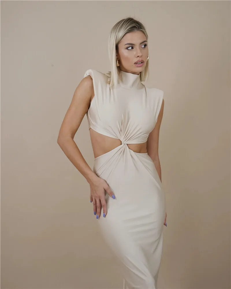 twisted cut out dress