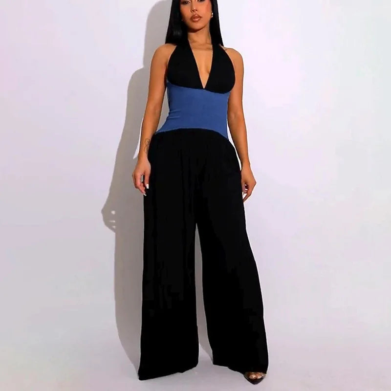 Halter neck Wide Leg Jumpsuit