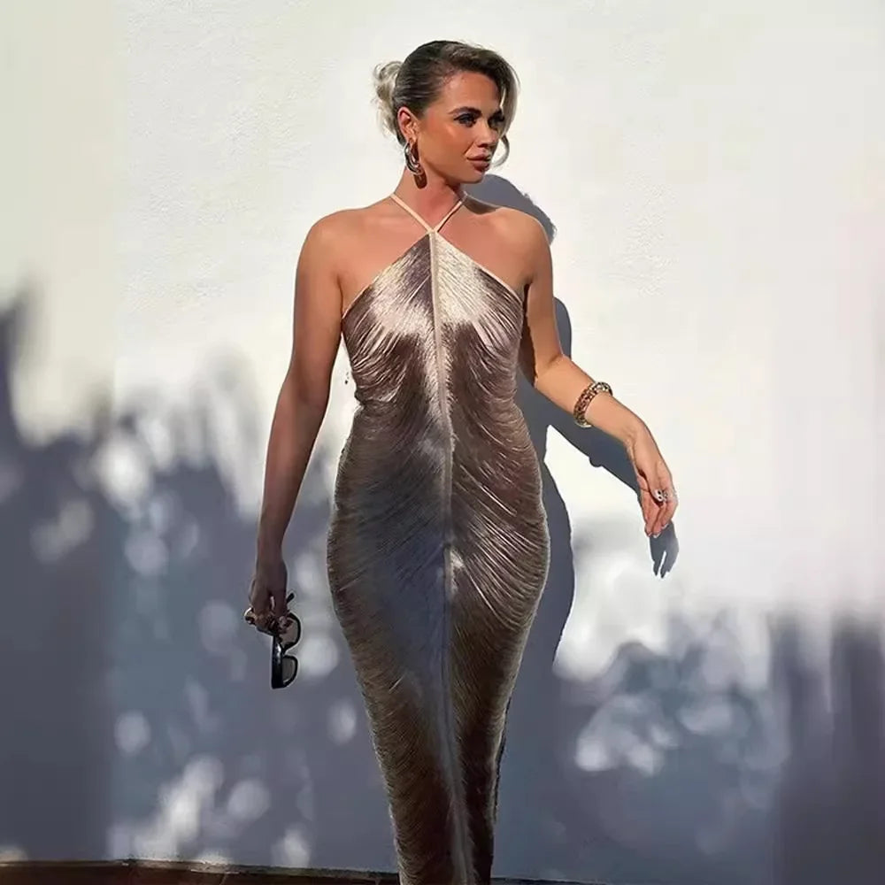 Sexy Silk Tassel Sirens Dress