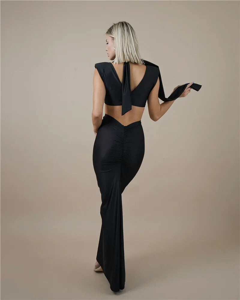 twisted cut out dress