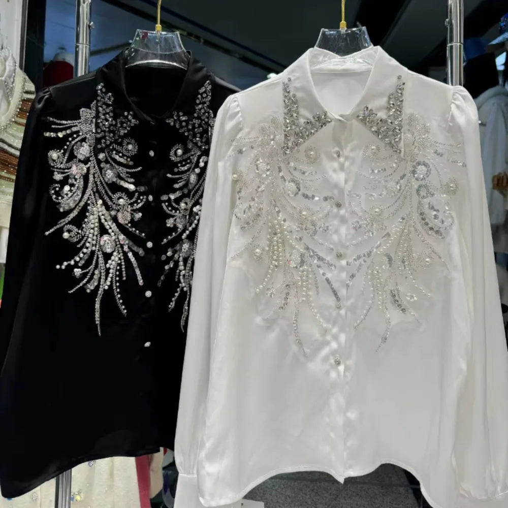 Embellished Beading Shirt- The Royals Collection