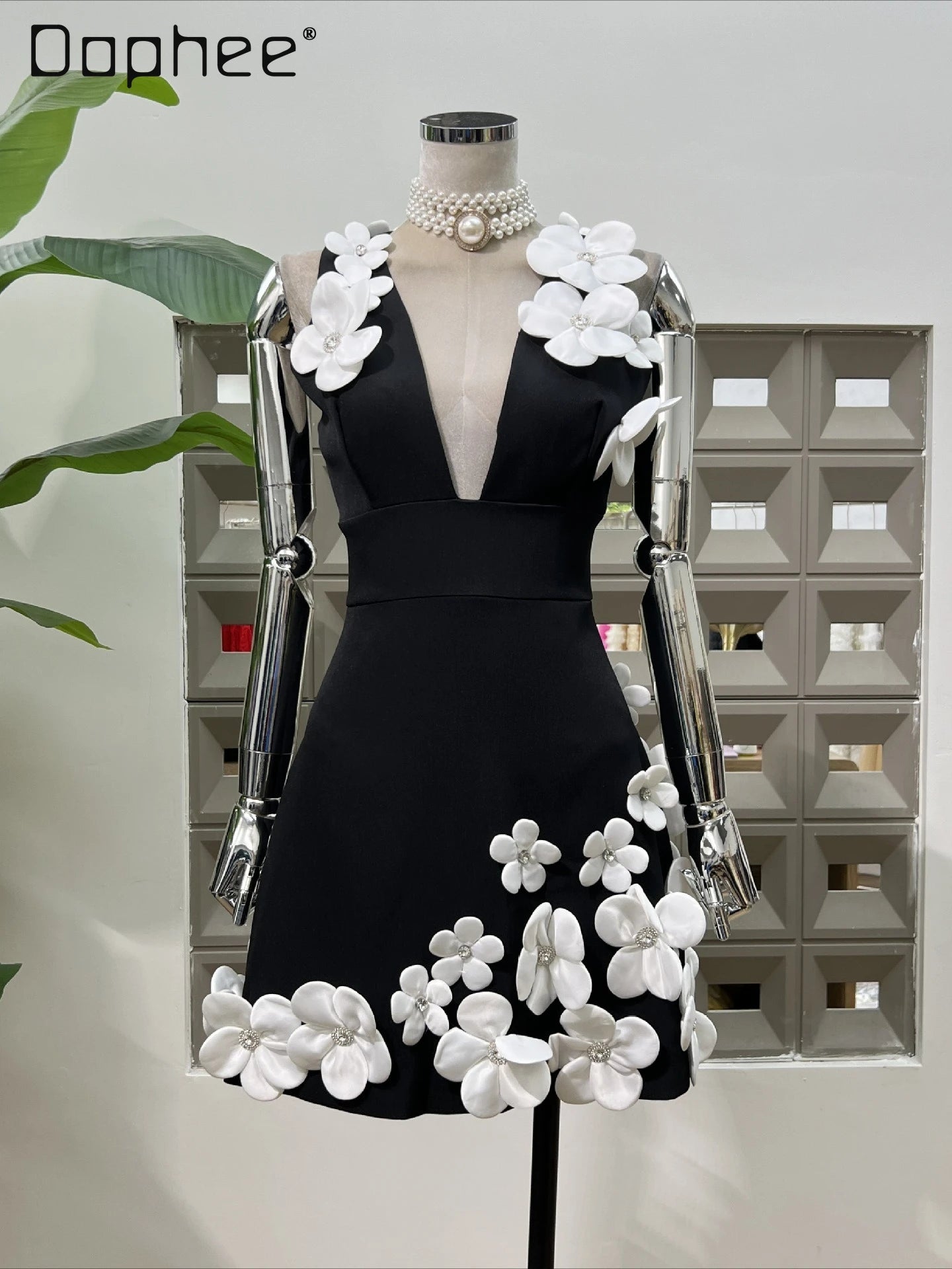 Flower Mini Dress