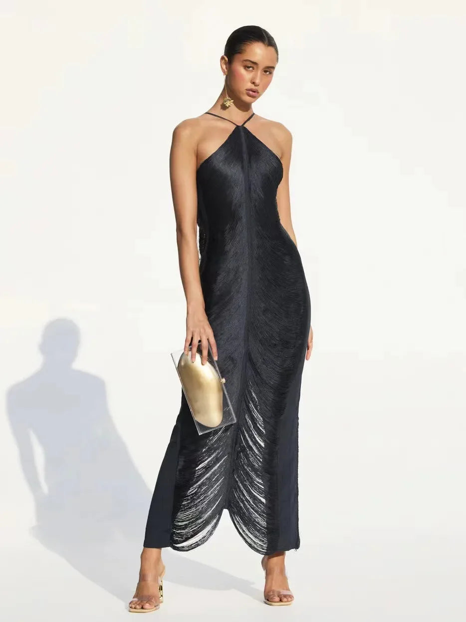Sexy Silk Tassel Sirens Dress