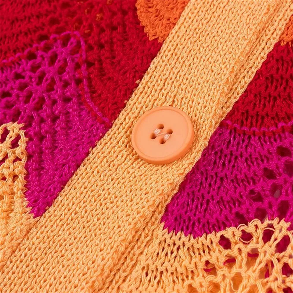 Knit Zigzag set Bright